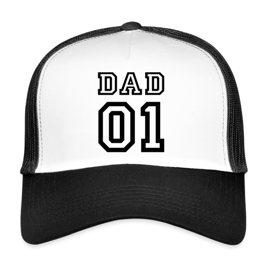 Dad 01 Trucker Cap - Weiß/Schwarz