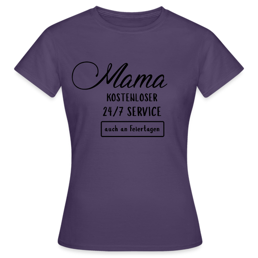 Mama Services T-Shirt - Dunkellila